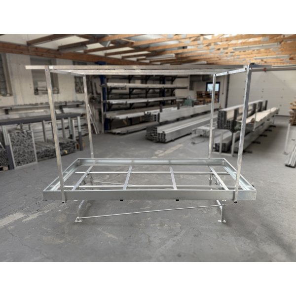 Pěstební stůl hliník s pojezdem